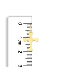 Corrente Feminina Ouro 18k 40cm + Cruz Ouro 18k Cor Ouro amarelo Foto mini 4