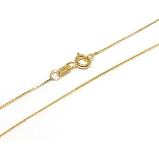 Corrente Feminina Ouro 18k Veneziana 45 Cm Cor Dourado Foto mini 1