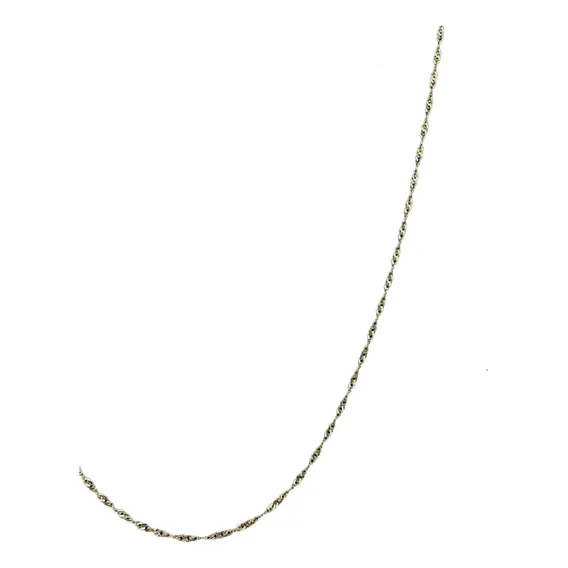 Corrente Feminina Prata 925 Singapura Torcidinha 45cm Foto 1