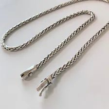 Corrente Groumet Palmeira Prata 925 Fecho Gvta 4mm 50cm Bali Cor Prateado Foto mini 2