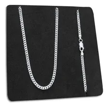 Corrente Grumet 3mm 70cm Escamada Prata 925 Italiana Maciça Foto mini 1