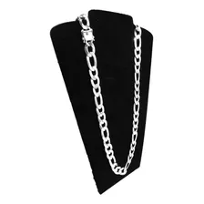 Corrente Grumet Escama 60cm Grossa Prata Maciça 14mm 3x1 Cor Prateado Foto mini 2