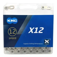 Corrente Kmc 12v 126 Elos X12 Silver Bicicleta Mtb Foto mini 1