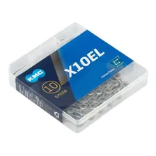 Corrente Kmc X10el Silver 10v 116 Links Extra Light Vazada Foto  mini 1