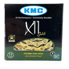 Corrente Kmc X11 Gold / Dourada 116 Elos - 11v Foto mini 1