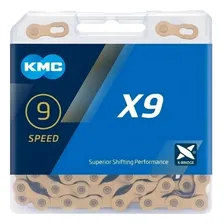 Corrente Kmc X9 Ti-n Gold Dourado 116l 9v Shimano Sram Mtb Foto mini 1
