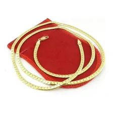 Corrente Masculina 50cm 4mm Largura Folheado Ouro Cr606 Cor Dourado Foto  mini 1