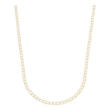 Corrente Masculina Dourada Banhada Ouro 18k Fio Grumet 3mm Foto  mini 1