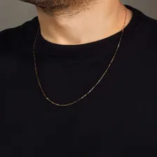 Corrente Masculina Em Ouro 18k Maciça 60cm Cor Amarelo Foto mini 2
