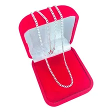 Corrente Masculina Fina Prata Grumet 60cm 2mm Foto mini 1