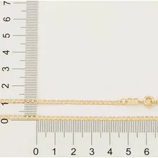 Corrente Masculina Folheada Ouro Cordão 60 Cm Pingente Cruz Cor Dourado Foto mini 4