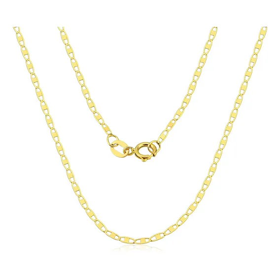 Corrente Masculina Piastrine Maciça Em Ouro 18k-750 Cor Amarelo Foto 1