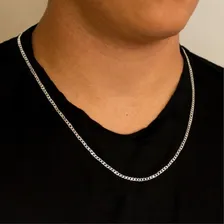 Corrente Masculina Prata 925 Legítima Com Vitalícia Foto mini  2