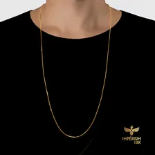 Corrente Masculina Veneziana Banhada A Ouro 18k Foto mini 1
