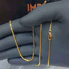 Corrente Masculina Veneziana Banhada A Ouro 18k Foto mini 2