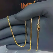 Corrente Masculina Veneziana Banhada Ouro 18k Foto mini 2