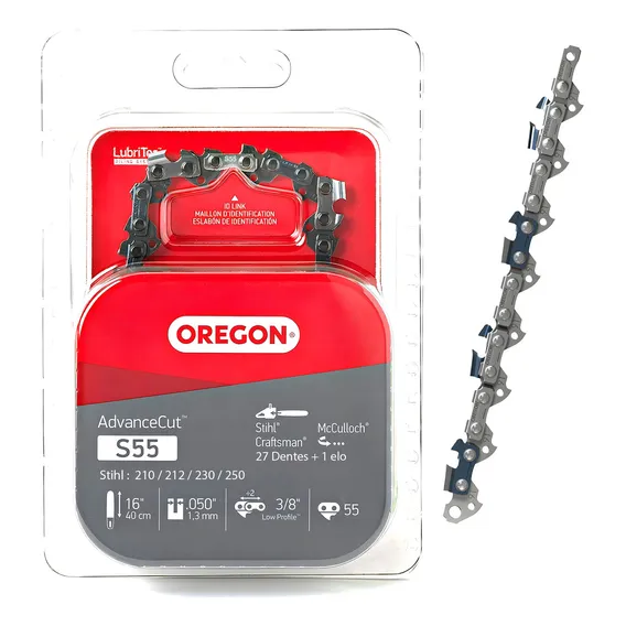 Corrente Oregon 91p 27 Dentes + 1 Elo Para Stihl 210 Foto 1