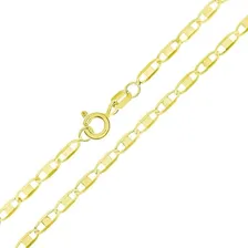 Corrente Ouro 18k Feminina 45cm 2,2mm Piastrine Cor Amarelo Foto mini 3