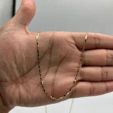 Corrente Ouro 18k Feminina 45cm 2,2mm Piastrine Cor Amarelo Foto mini 2