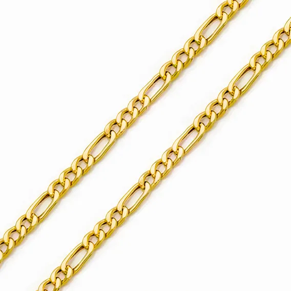 Corrente Ouro 18k Masculina 3mm 4g 60cm Cor Amarelo Foto 1