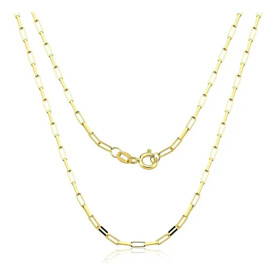 Corrente Ouro 18k Masculina Tijolinho Cartie 60cm 3,5mm 2.8g Cor Amarelo Foto 1