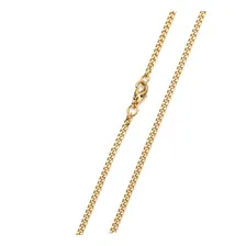 Corrente Ouro Banhado Masculino Colar Pingente Jesus Cruz Cor 80cm Foto mini 3