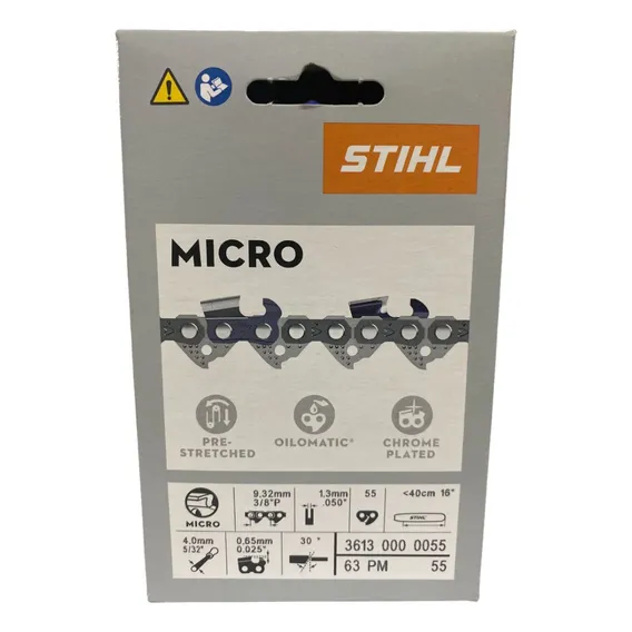 Corrente P/ Motosserra 40cm 63pm 1.3mm 3613-000-0055 Stihl Foto 1