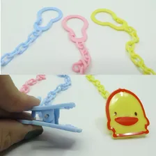 Corrente Para Chupeta 24 Cm Rosa , Azul Ou Amarela Foto mini 4