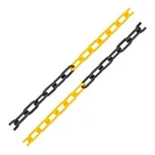 Corrente Para Sinalização Plástica Amarelo Preto 15 Metros G Foto mini 4