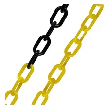 Corrente Plástica Para Calha De Chuva Elo Grande Cx 15 Mts Cor Zebrada (Amarelo/Preto) Foto mini 1