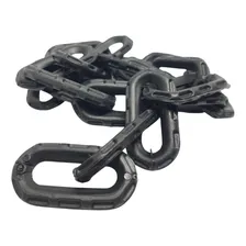 Corrente Plástica Pedestal Elo Pequeno Preta 10m Plastcor Cor Preto Foto mini 3