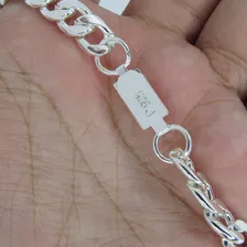Corrente Prata 925 Maciça Cordão Masculino 5mm 70cm Cor Prateado Foto mini  2