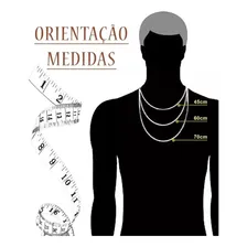 Corrente Prata 925 Maciça Cordão Masculino 5mm 70cm Cor Prateado Foto mini 4