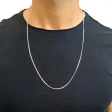 Corrente Prata 925 Masculina Cordão Fina 2mm Legítima Foto mini 2