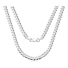 Corrente Prata 925 Masculino Grumet 60cm 5mm Italiana Foto mini 1