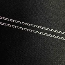 Corrente Prata Fina Masculina Pescoço Aço Inoxidavel 70cm Foto mini 4