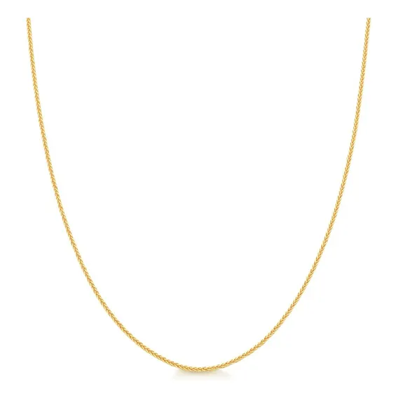 Corrente Rabo De Raposa Fina Ouro 18k 60cm Cor Amarelo Foto 1