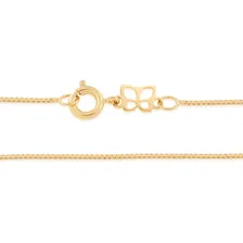 Corrente Rommanel Fio Veneziana Fol Ouro 18k 42 Cm - 531310 Cor Dourado Foto mini 2