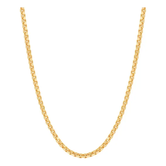 Corrente Rommanel Fio Veneziana Fol Ouro 18k 42 Cm - 531310 Cor Dourado Foto 1