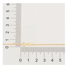 Corrente Rommanel Folheada Ouro 50 Cm Fio 0,40 Grumet 530294 Cor Dourado Foto mini 4
