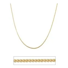 Corrente Rommanel Folheada Ouro 50 Cm Fio 0,40 Grumet 530294 Cor Dourado Foto mini 1