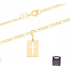 Corrente Rommanel Masculino + Pingente Cor Dourado Foto mini 1