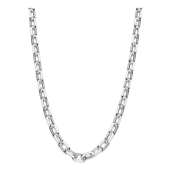 Corrente Rommanel Prata 925 Masculina 60cm Cadeado Batido Foto 1
