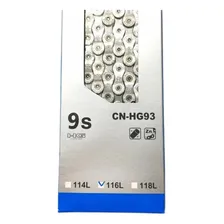 Corrente Shimano Cn-hg93 9v Deore Xt Ultegra 116 Elos C/ Foto mini 3