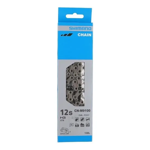 Corrente Shimano Cn-m9100 138l 12v Com Quick Link Foto 1