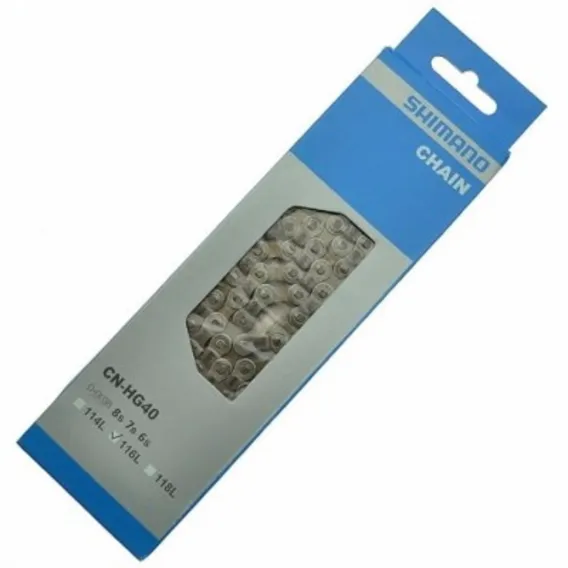 Corrente Shimano Deore Hg40 6v 7v 8v 114 Elos Foto 1
