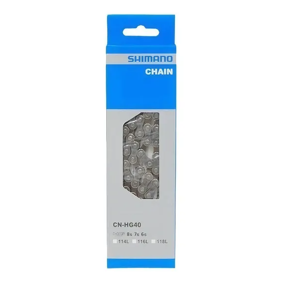 Corrente Shimano Hg40 116 Elos 6 7v 8v Bike Mtb Speed Foto 1