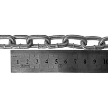 Corrente Soldada 3mm Em Aço Galvanizado Cadeado 15mt Foto mini 2