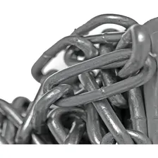 Corrente Soldada 3mm Em Aço Galvanizado Cadeado 15mt Foto mini 3