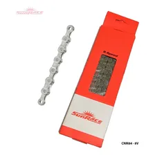 Corrente Sunrace 8v Bike 116 Elos Mtb Speed Cnm84 Cinza Foto mini 1